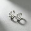 1 Pair of Elegant Women's Hollowed Out Pattern Earrings, Sparkling Synthetic Zircon Retro Style, Suitable for Daily Wear and Holiday Gift Giving