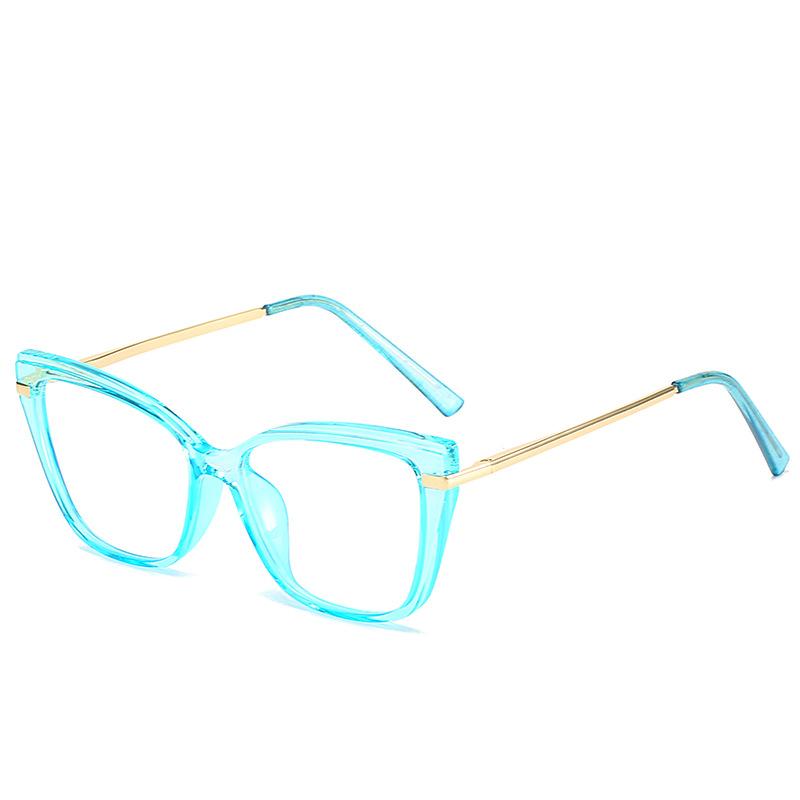 Men'S And Women'S Trendy Glasses Frame Tr90 Personalized Anti-Blue Light Ultra-Light Can Be Equipped With Myopia Flat Glasses