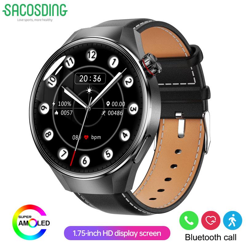 2025 New Watch 5 Plus GPS Tracking Smart Watch Men Women 466*466 AMOLED Screen Heart Rate Bluetooth Call IP67 Waterproof Smartwatch