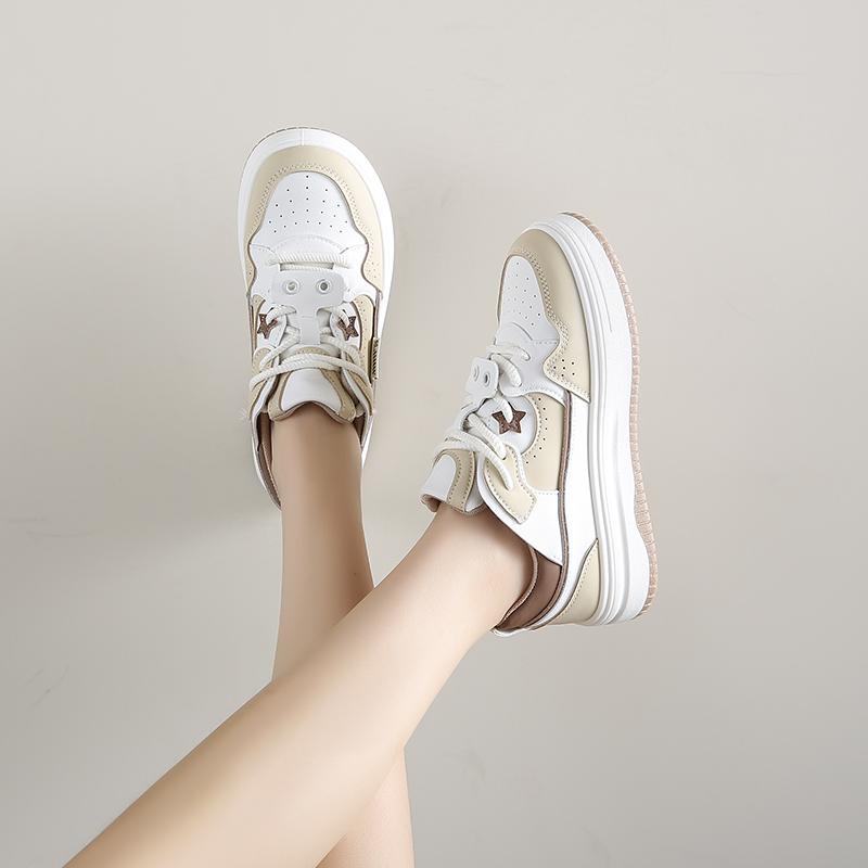 Fashion Women's Light Sports Shoes, Low-cut Lace-up Thick-soled Casual Shoes and Women's Fashion Shoes Are Comfortable and Integrated