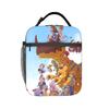 Custom D-Digimons Insulated Lunch Bag for Women Men Leakproof Cartoon Thermal Cooler Bento Box School