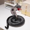 Cute Simulation Cobra Animal Stuffed Doll Cartoon Pattern Open Mouth Snake Plush Toy Home Decor For Boys Girls Birthday Gift