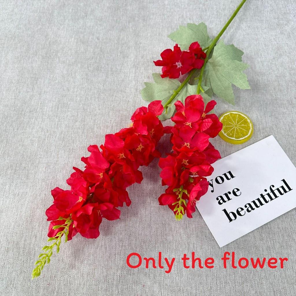 Consolida Ajacis Simulated Fake Flowers For Home And Wedding Green Plant Decor