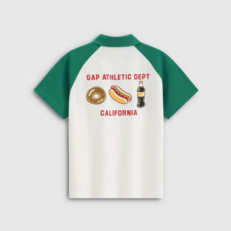 Gap Boys' Logo Raglan Sleeve Polo Shirt