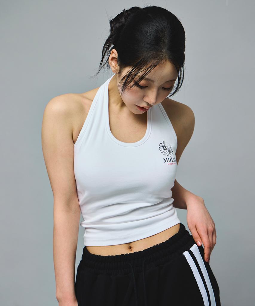 Mihag Ivy League Halter Neck Sleeveless (White)