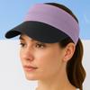 New Sport Outdoor Sunscreen Hat Women's Hat Double Layered Breathable Hole Anti Sweating Headband Empty Top Hat