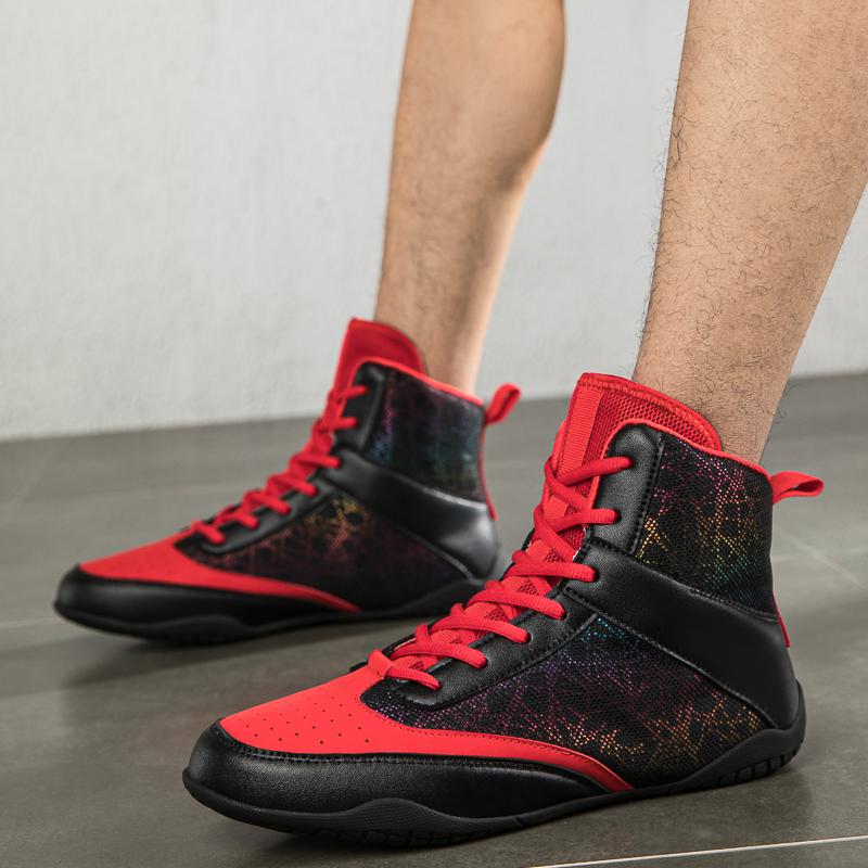 Pantofi de Box Noi pentru Bărbați Pantofi de Wrestling Profesionali Ușori Rezistenți la Uzură Confortabili Calitate Superioară Anti-Alunecare Ghete de Box