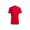 Adidas Manchester United Away Jersey 23/24, V-Neck Short Sleeve Shirt Men Sports Jersey Red IP1726