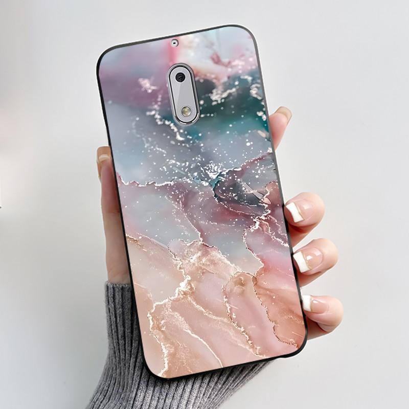 Soft TPU Case For Nokia 6 6.1 Plus Nokia6 Phone Case Luxury Cute Love Rabbit Funny Cartoon Black Silicone Shockproof Back Cover