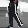 Spring and Autumn of Men's Casual Pants Will Be A Major Release Loose Color-blocking and Sporty Straight-leg Sweatpants