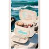 Portable Makeup Bag for Women 2025, Large Capacity Travel Cosmetic Organizer, Elegant Toiletry Storage Case