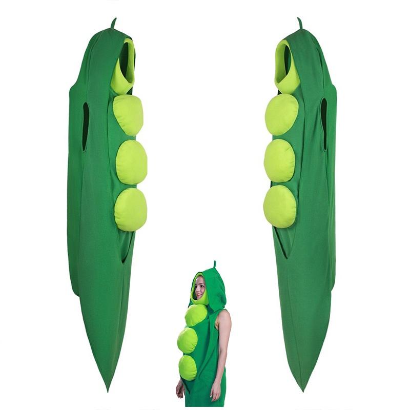 Falei Festival Vegetable Cos Stage Costume For Halloween Party Cosplay Food Pea Roleplay Outfit