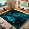 Norwich City Football Print Crystal Velvet Rug, Comfortable Water Absorbent Non Slip Indoor Floor Carpet