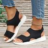 Casual Summer Mesh Sandals with Thick Bottom and Fish Mouth Design