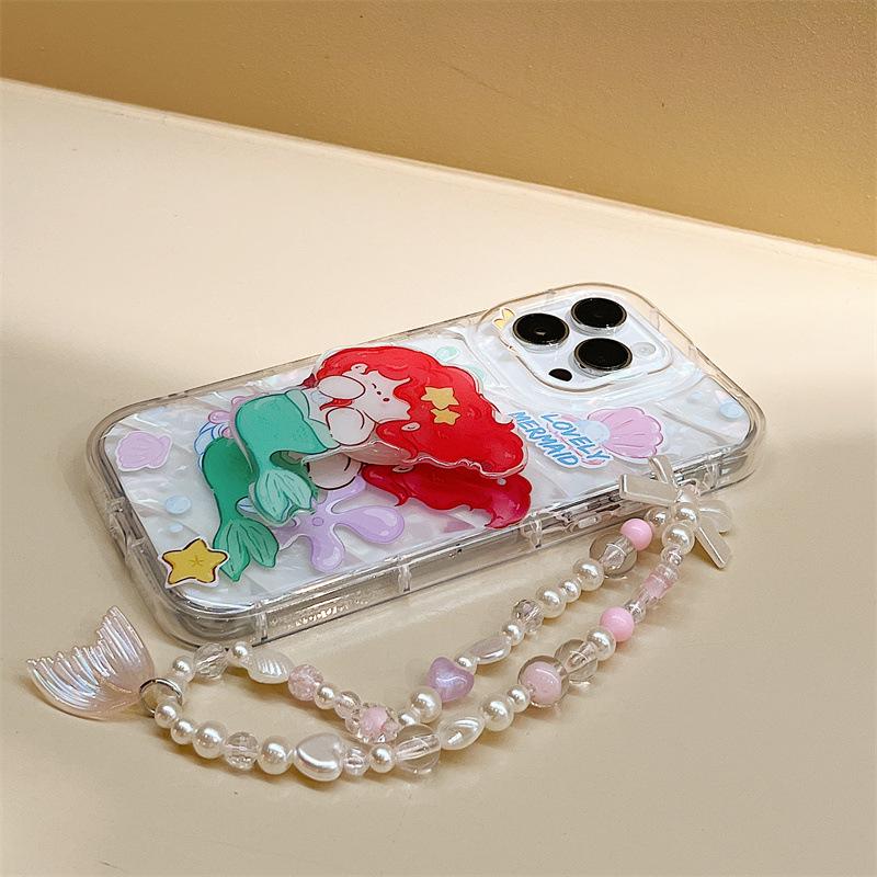 Husă și Suport Zhitai pentru iPhone: Compatibil cu modelele 12, 13 Pro Max, 14, 15 Pro, cu brățară integrată și suport de birou.