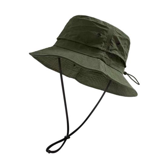 Bucket Hat Foldable Quick-Dry Breathable Mesh Fisherman Hat with Wide Brim Adjustable Windproof Rope Sun Protection Hat