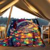 1pc Christmas Cat Outdoor Soft Polyester Flannel Throw Blanket Versatile for All Seasons , Soft , Cozy , Warm All Season Quilted Throw ,