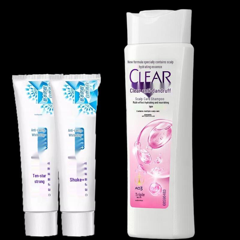 

Shuke Anti-Cavity Whitening Toothpaste & Clear Anti-Dandruff Shampoo Set