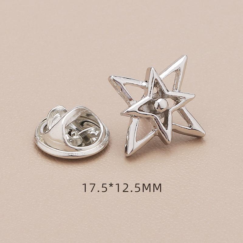 1pcs Cute Mini Brooch Pins Butterfly Flower Pearl Neckline Brooches Shirt Collar Lapel Pin Buckle Fixed Invisible Brooch Jewelry