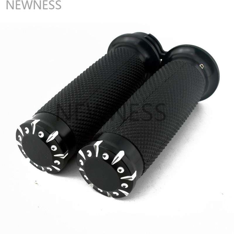 1" 25mm Motorcycle Handle Bar Hand Grips For Harley Davidson Road King Softail Custom Bobber Chopper Sportster XL883 XL1200 48 7