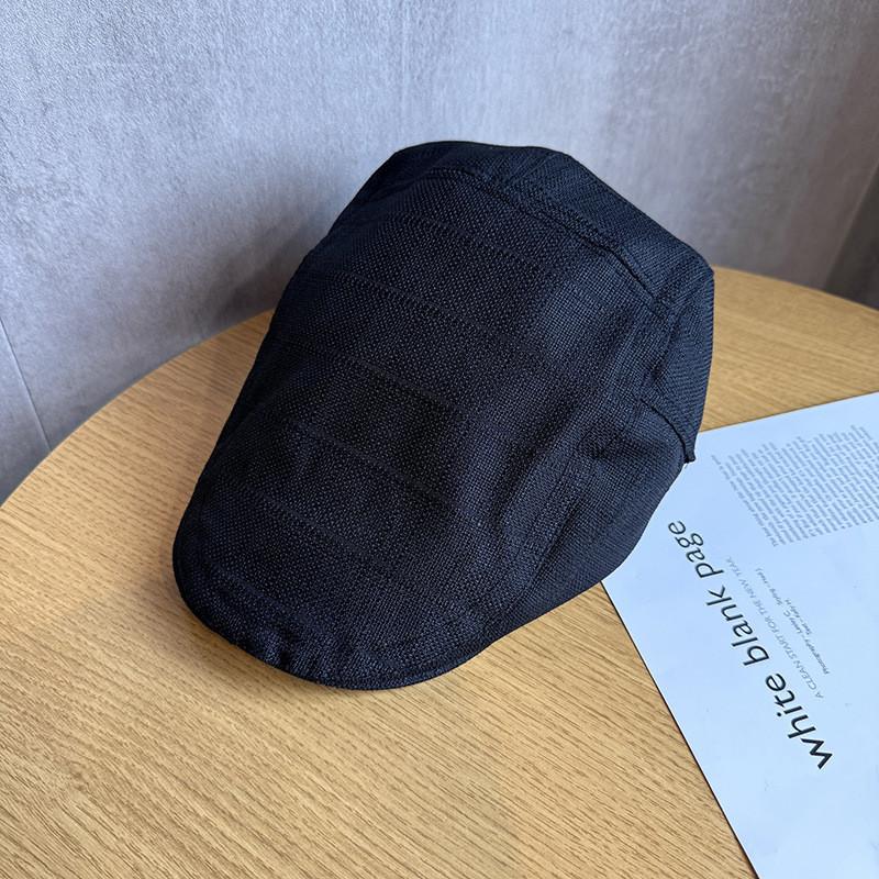 Cotton Linen Cap With Breathable Sunshade For Summer Commuting Men Women