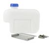 4.5L Spare Plastic Fuel Tank Cans Diesel Gasoline Oil Water Iron Install Bracket