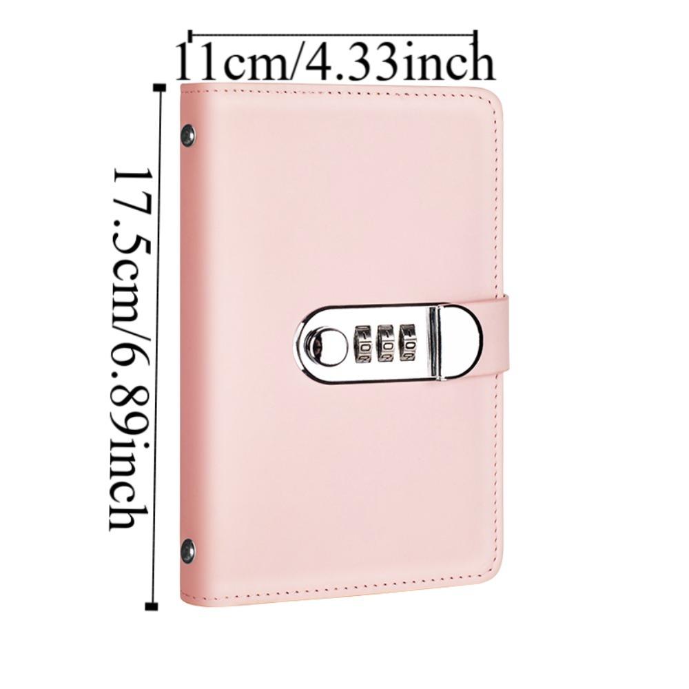 PU Leather Saving Money Binder Portable Account Book Planner Organizer  New Year's Gift