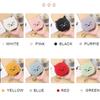 PU Leather Pu Cosmetic Bag Keychain Mini Storage Bag Practical Cat Shape Makeup Bag  Student
