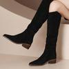 Fashion Ladies Knee High Shaft Shoes New In Trend 2025 Spring Autumn Women's Long Boots Demi-season Hot Y2k On Promotion Pu Goth Gyaru