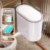 Spot crevice trash can household bathroom toilet large capacity covered kitchen living room light luxury trash can