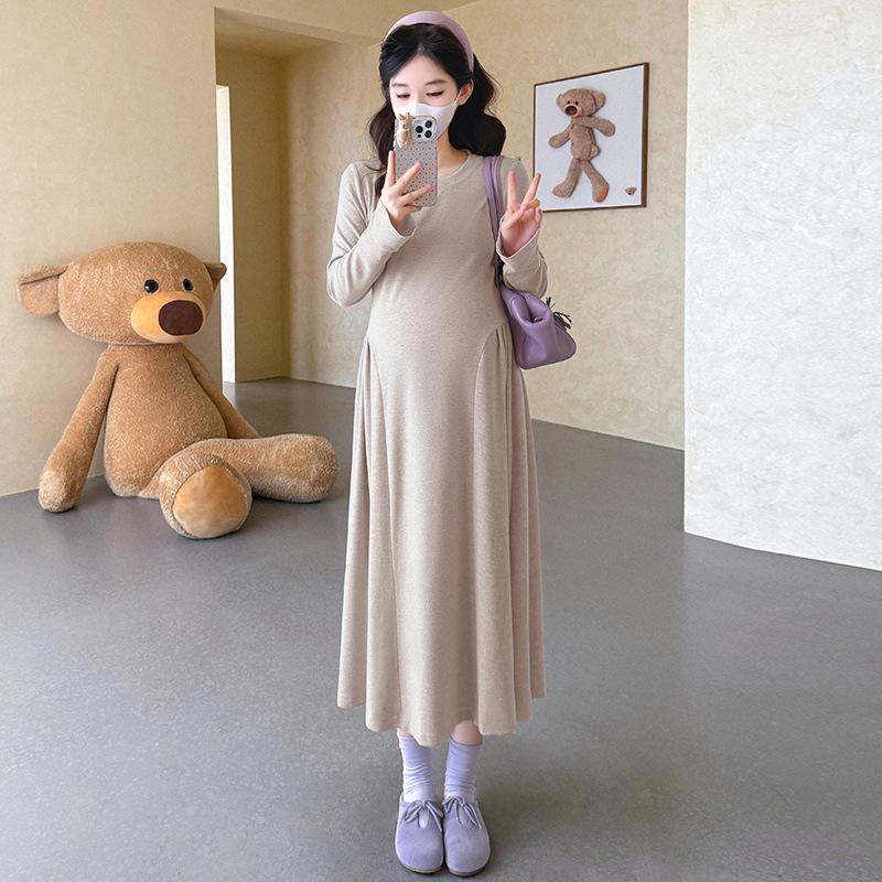 

Spring 2026 Korean Style Slimming Maternity Commuter Dress L