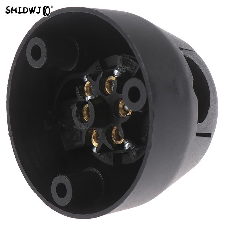 7 Pin European Trailer Socket Towing Electrics Plug 12V Towbar Socket Car Plug Socket Wiring Connector Adapter Car Accessories