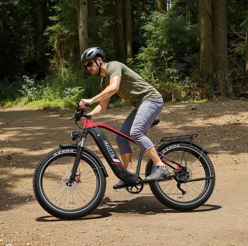 Bicicletta elettrica Duotts F26 Lite, motore 500W, batteria 48V 18AH, velocità massima 50 km/h, autonomia 90km, pneumatici 26x4.0 pollici