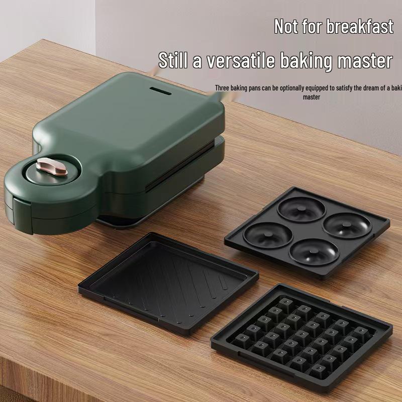 Tech Multifunctional Breakfast Machine: Bread Maker, Sandwich Press, Grill & Waffle Maker