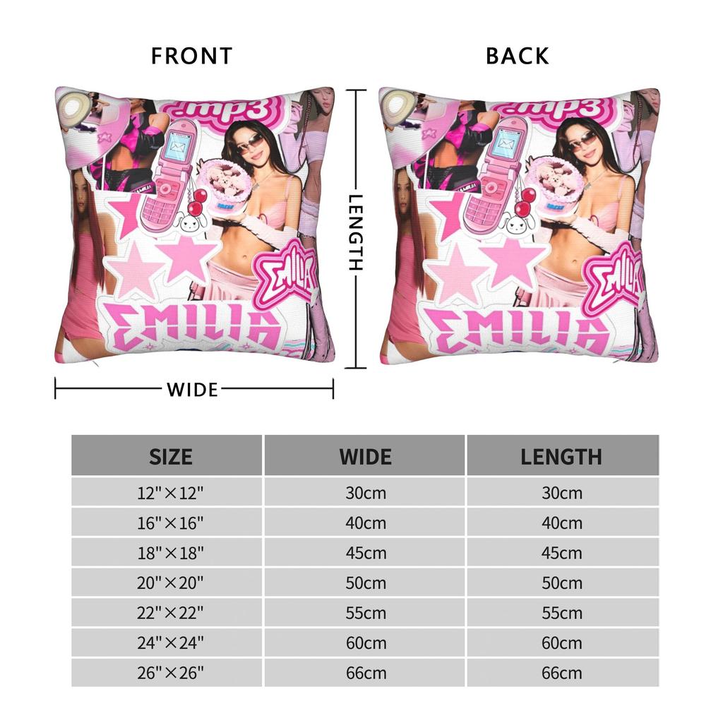Emilia Musikplatz Kissenbezüge Polyester Zuhause Kissenbezug Coole Dekor Kissenbezug 4545