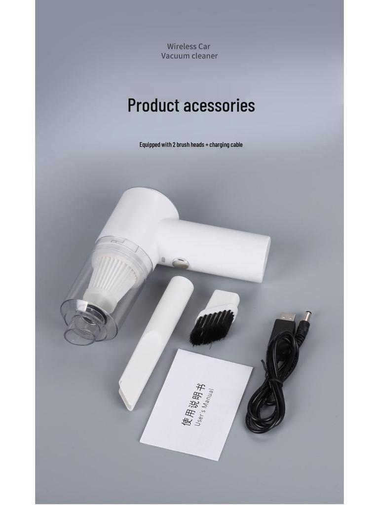 Wireless High-Power Handheld Car Vacuum Cleaner with Strong Suction