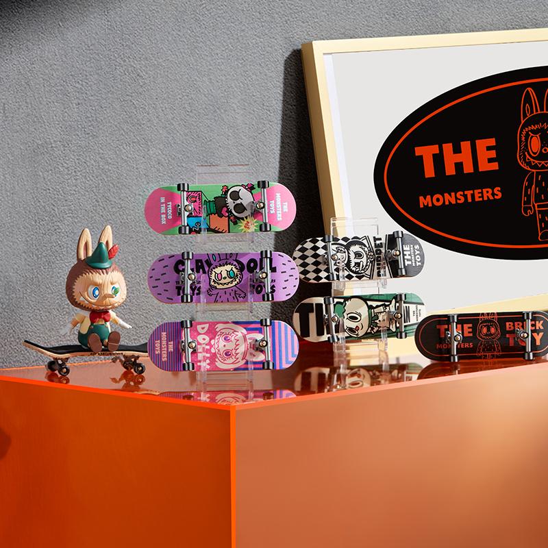 New POP MART LABUBU Elf Toy Collection Fingerboard Mystery Boxes Single Mystery Box/Full Box 12 Pcs 210500208