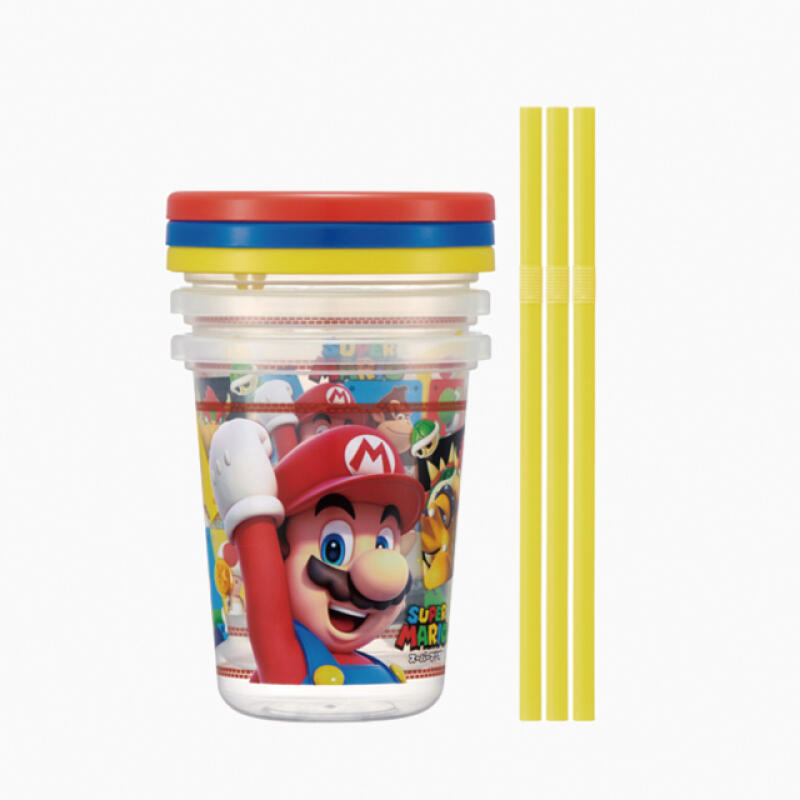Super Mario Straw Tumbler 3P Set 320ml Single product