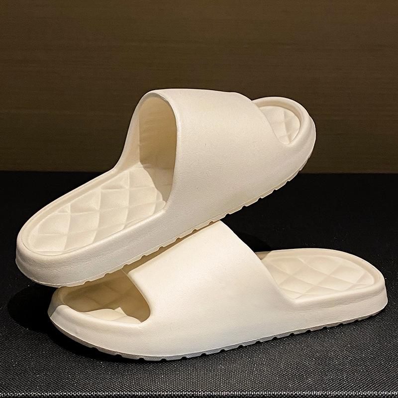 Slippers women wear outside summer home thick-soled hotel indoor bathroom non-slip bath sandals men