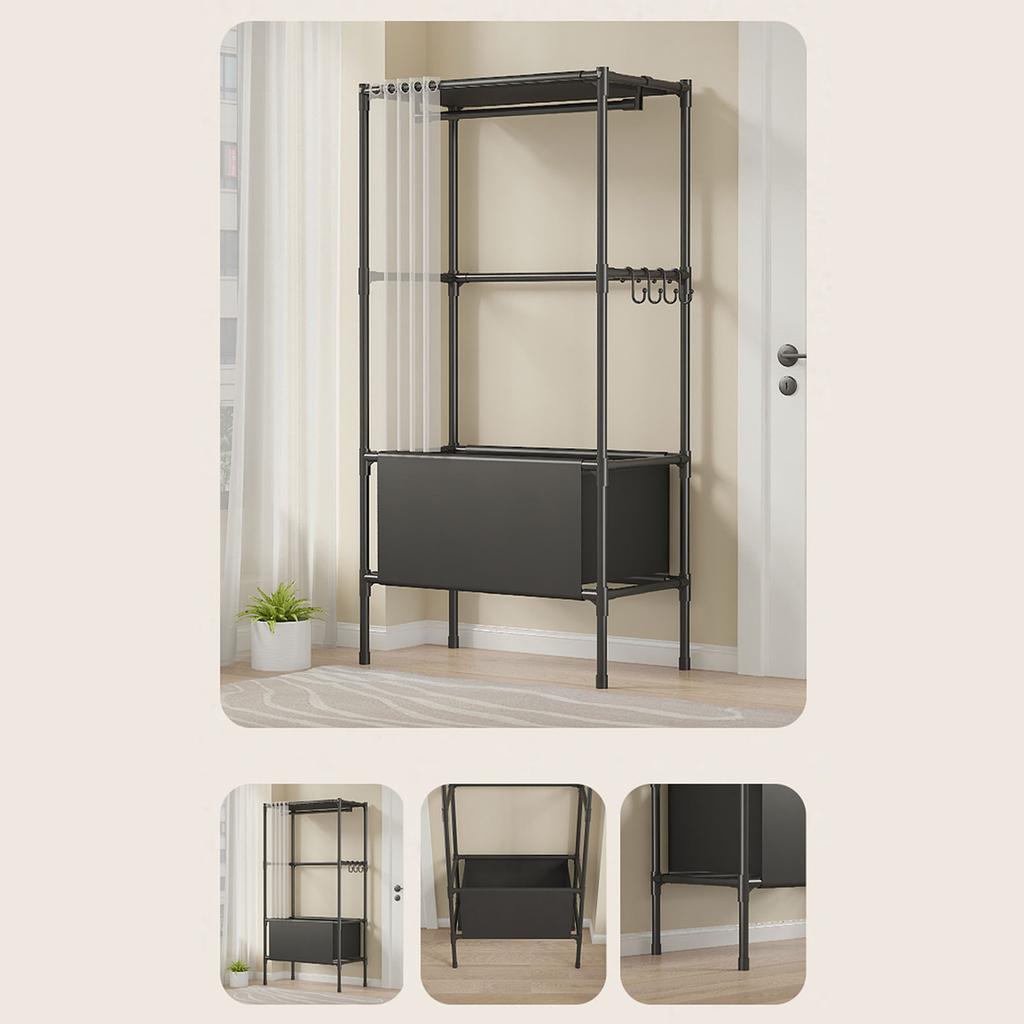Modular Design Wardrobe Closet Quick Tool Free Installation Lightweight Durable Closet for Flexible Storage Solutions