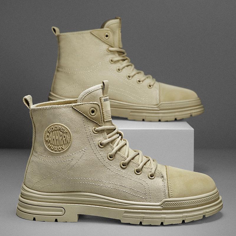 Men's Boots Casual High Top Boot Outdoor Man Comfortable Tooling Boots for Men Lace-up Platform Sports Shoes Botas Para Hombre