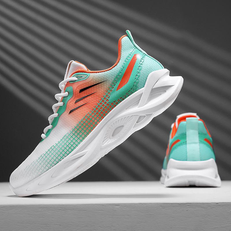 Men's shoes 2025 new summer breathable fly-woven mesh shoes men's trendy shoes running sports coconut mesh shoes