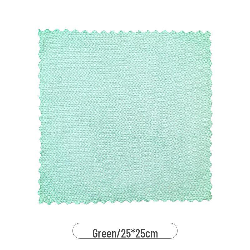 Fish Scale Glass Cleaning Cloth: Streak-Free, Absorbent, Lint-Free, Ideal for Kitchen Degreasing and Household Use