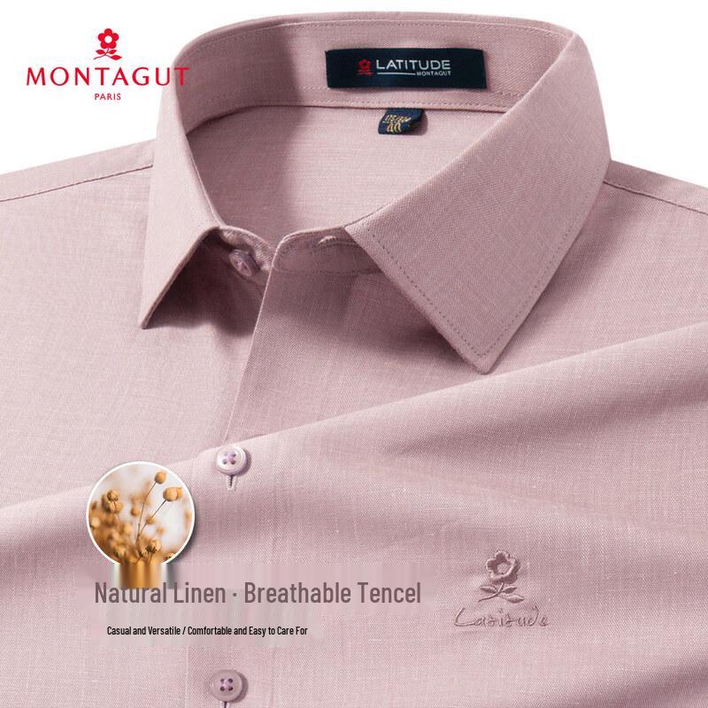 

MONTAGUT Natural Linen & Tencel 2025 Autumn Long Sleeve Shirt JG 40