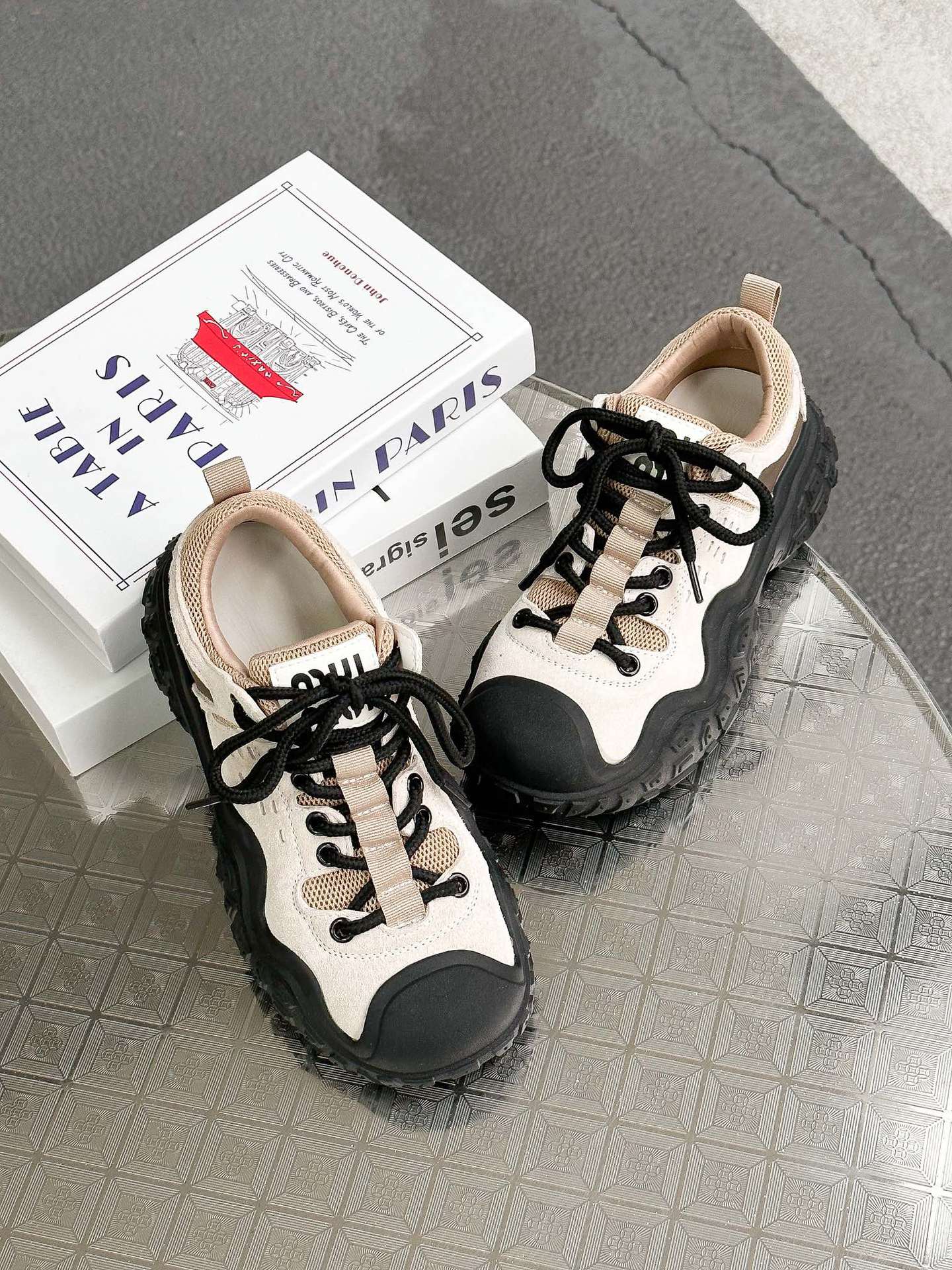 

Кожаная толстоподошвенная женская 2 осень новая универсальная ретро ленивая на одной педали большая голова уродливая милая любовь 35