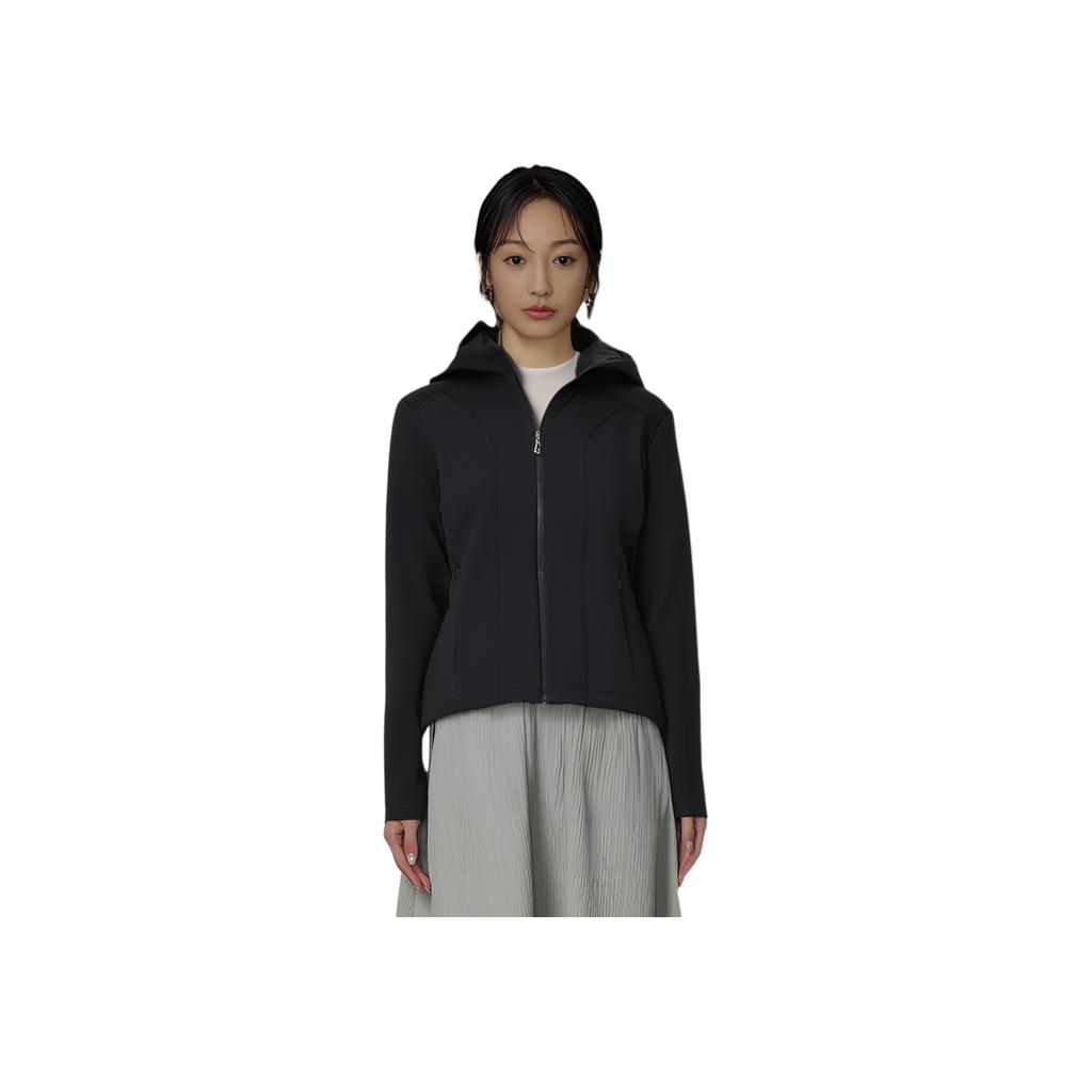 Anta Champion All-Weather Series Hooded Zippered Fleece Slim Fit Warm Casual Jacket Women Jackets 162540709-3