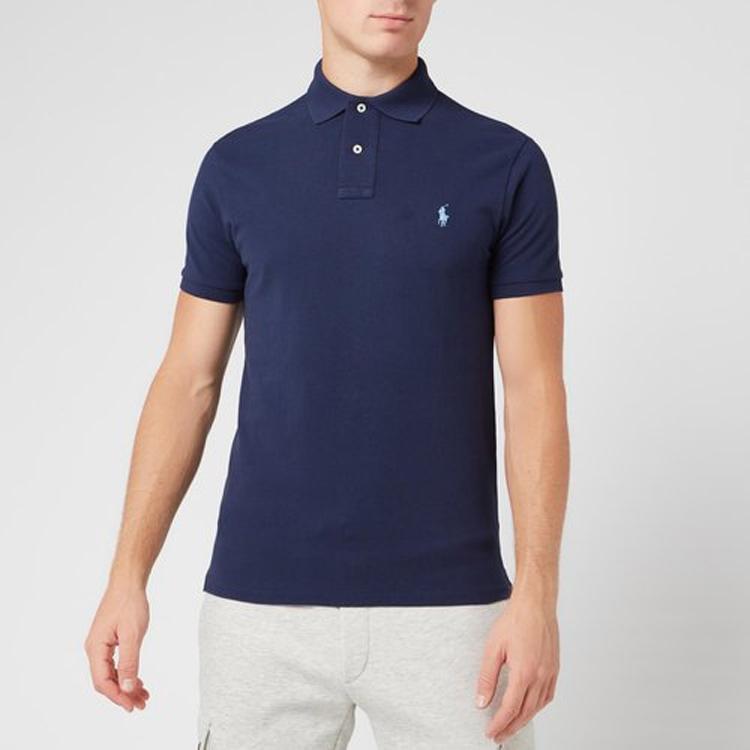 Polo Ralph Lauren Logo Embroidered Loose Fit Short Sleeve Polo Shirt Men tops Blue 710548797-010