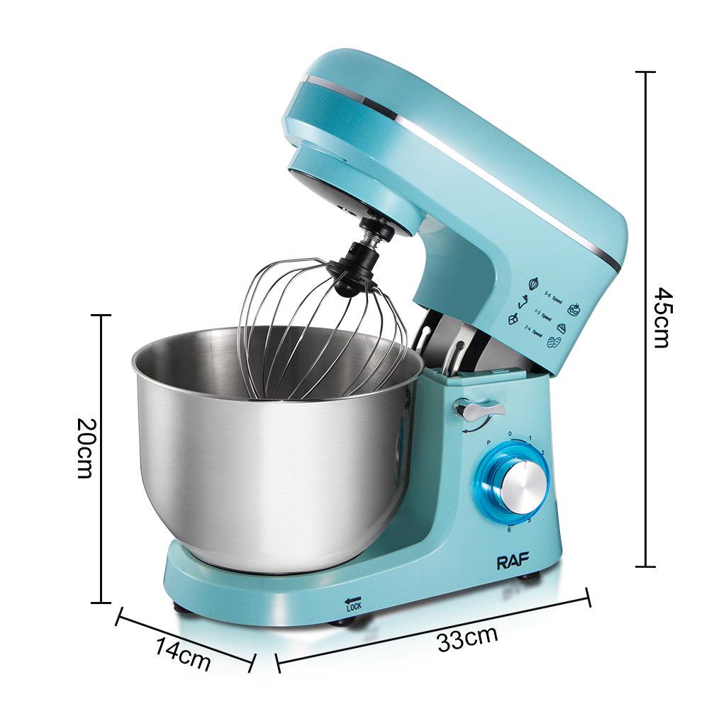 5.5L Multi-functional Automatic Dough Kneading & Mixing Machine with Milk Foam & Egg Beater.