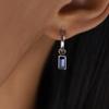 Trendiges Geometrisches Vintage Grünes Zirkon Ohrring-Set Elegante Ohrclips Schmuck