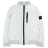 Jacket With Logo Patch Zipper Kids Jackets Gray-Green 781640432-V0061